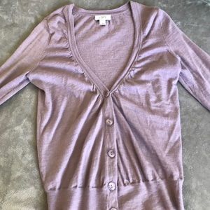 Purple LOFT cardigan